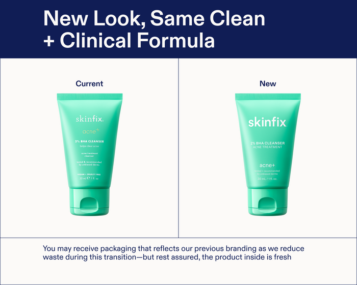 Skinfix 2% BHA Cleanser Mini New Packaging Image