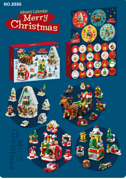 24-Day Christmas Building Block Advent Calendar