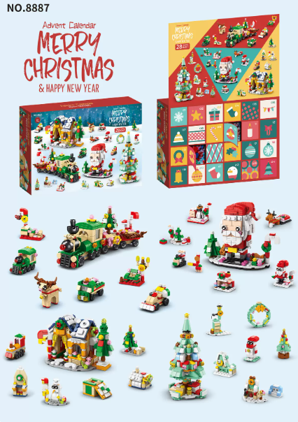 24-Day Christmas Building Block Advent Calendar