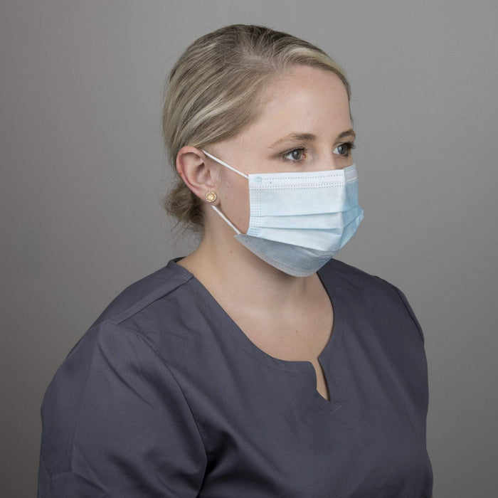 3-Ply Disposable Face Mask, Blue, 50 ct.