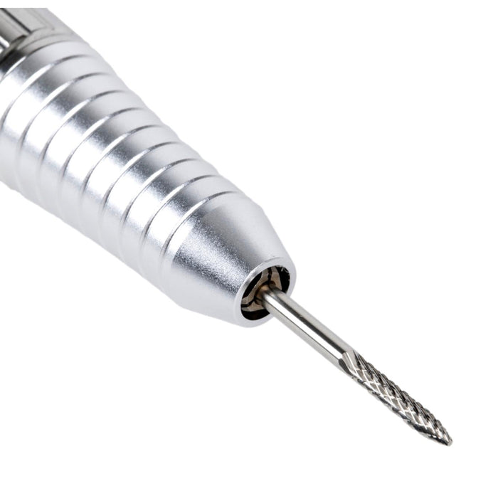 3/32" Medium/Fine Grit Toothpick Carbide Nail Bit, Silver