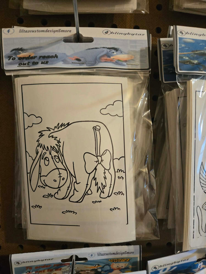 4x6 Sticker Coloring Pages