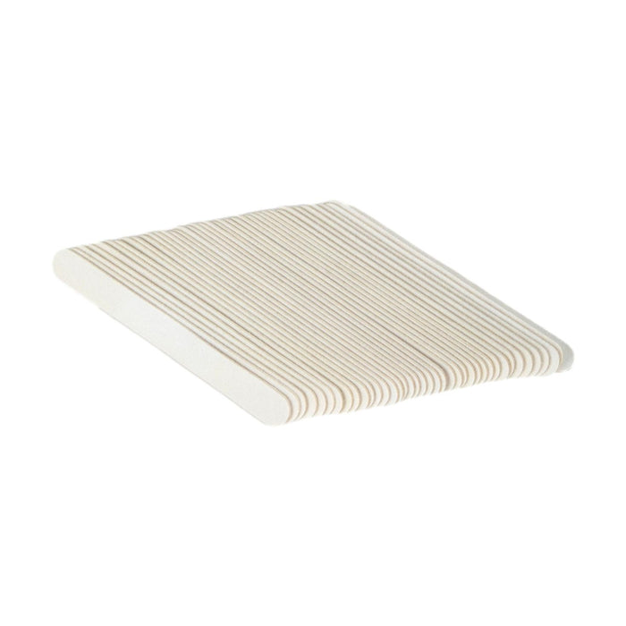 5" White Nail Files, 100/180 Grit, 50 ct