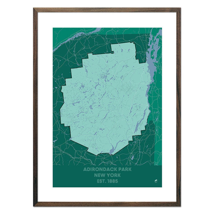 Adirondack Park Map - No Frame - North Drinkware