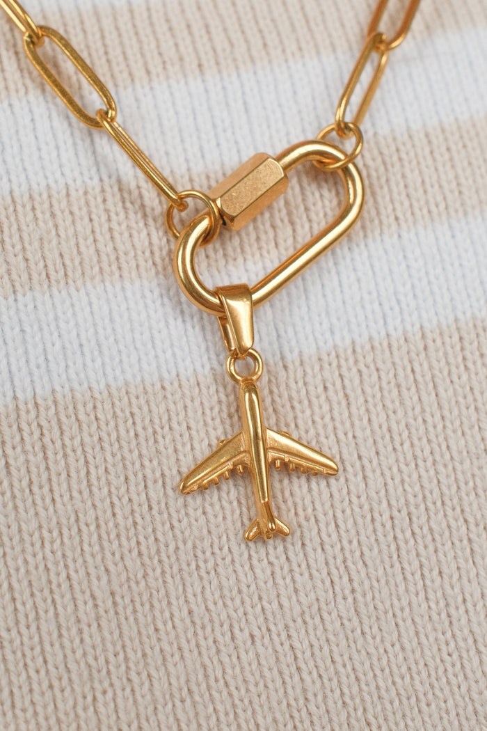 Airplane Necklace Charm
