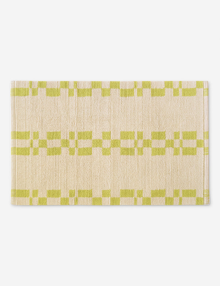 Lime and Ecru / 21" x 34"