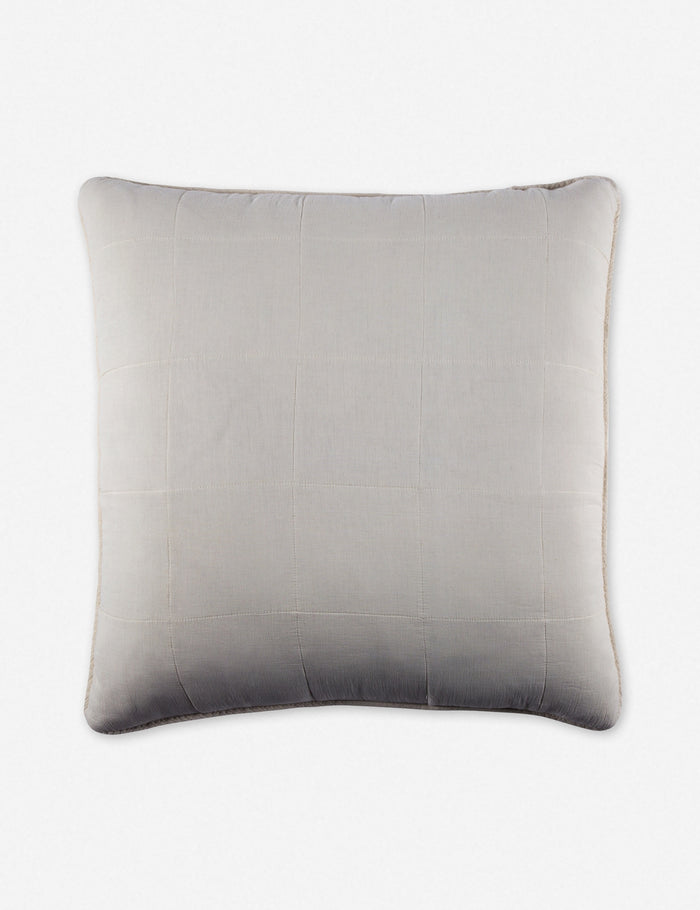 #color::cream  | Antwerp Large Quilted Euro cream Sham by Pom Pom at Home
