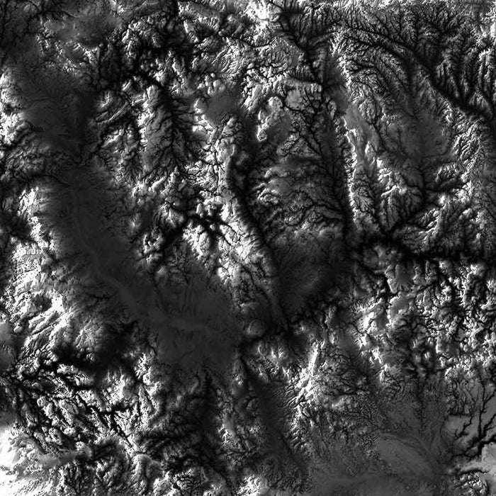 Arizona Elevation Map - No Frame - North Drinkware