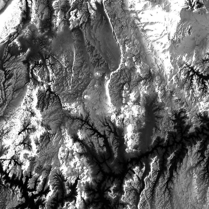 Arizona Elevation Map - No Frame - North Drinkware