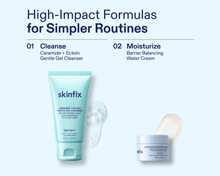 Skinfix Balancing Cleanse + Moisturize Routine Steps Image