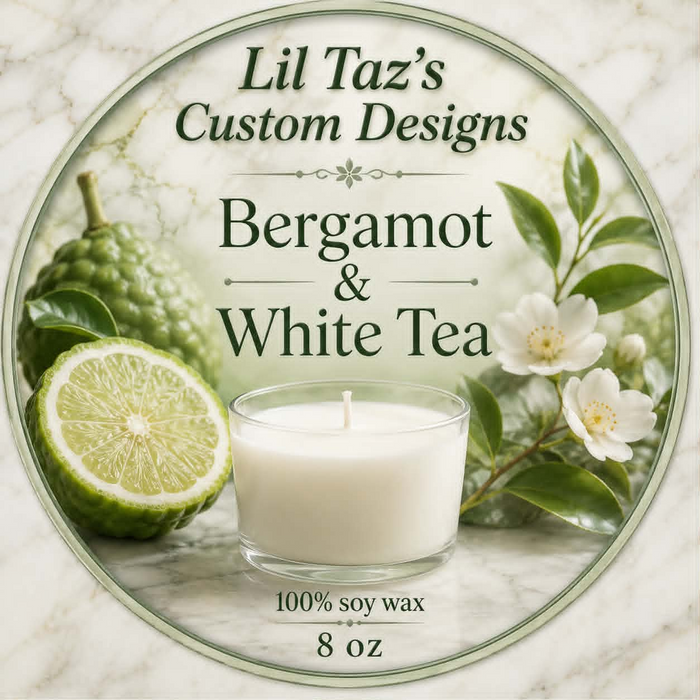 Bergamot & White Tea 8 oz Candle