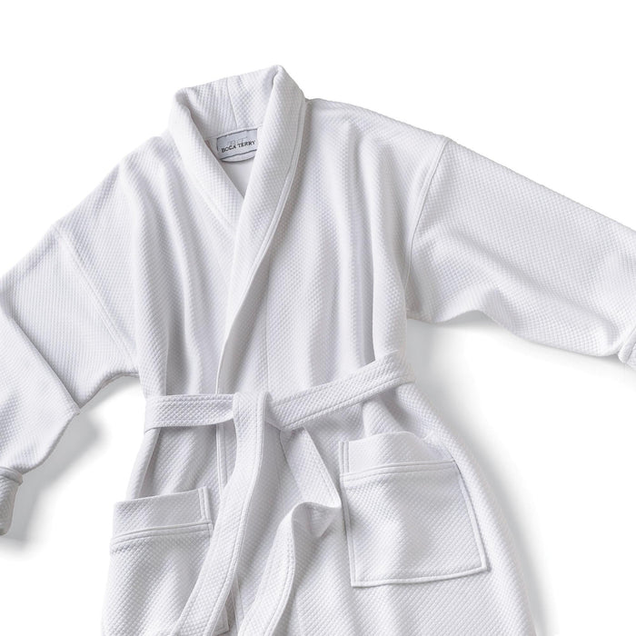 Robes & Wrapes Boca Terry Robe / Knit Waffle Shawl Collar