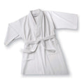 Robes & Wrapes Boca Terry Robe/ MicroTec Pineapple Waffle Weave/White/OSFM
