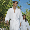 Apparel Boca Terry Robe / Multi Waffle Kimono / White