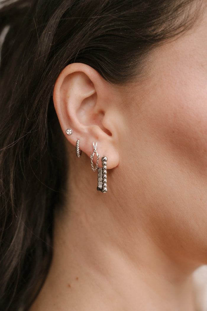 Button Flat Back Stud