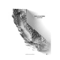 California Elevation Map - No Frame - North Drinkware