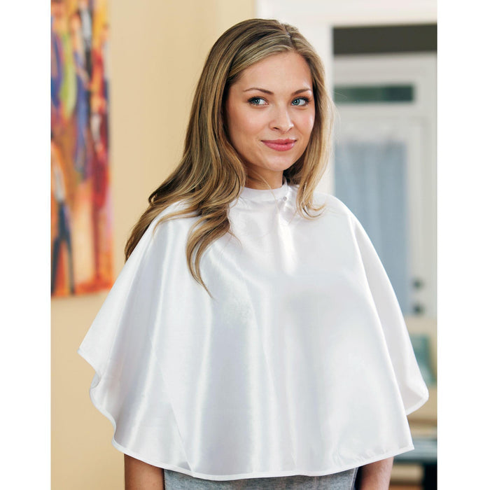 Caps & Capes Canyon Rose Esthetician's Client Cape / White