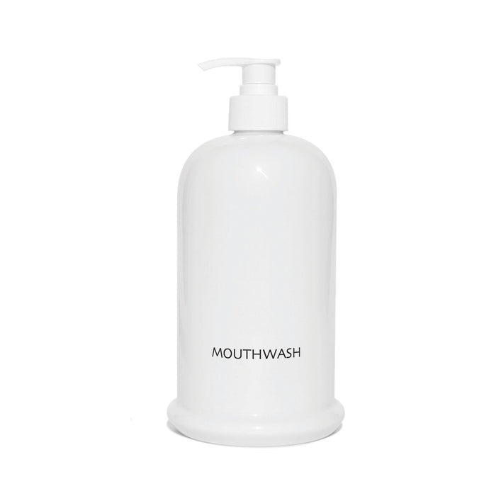 Multi-Use Dispenser & Holders Mouthwash Ceramic Dispenser / 16oz