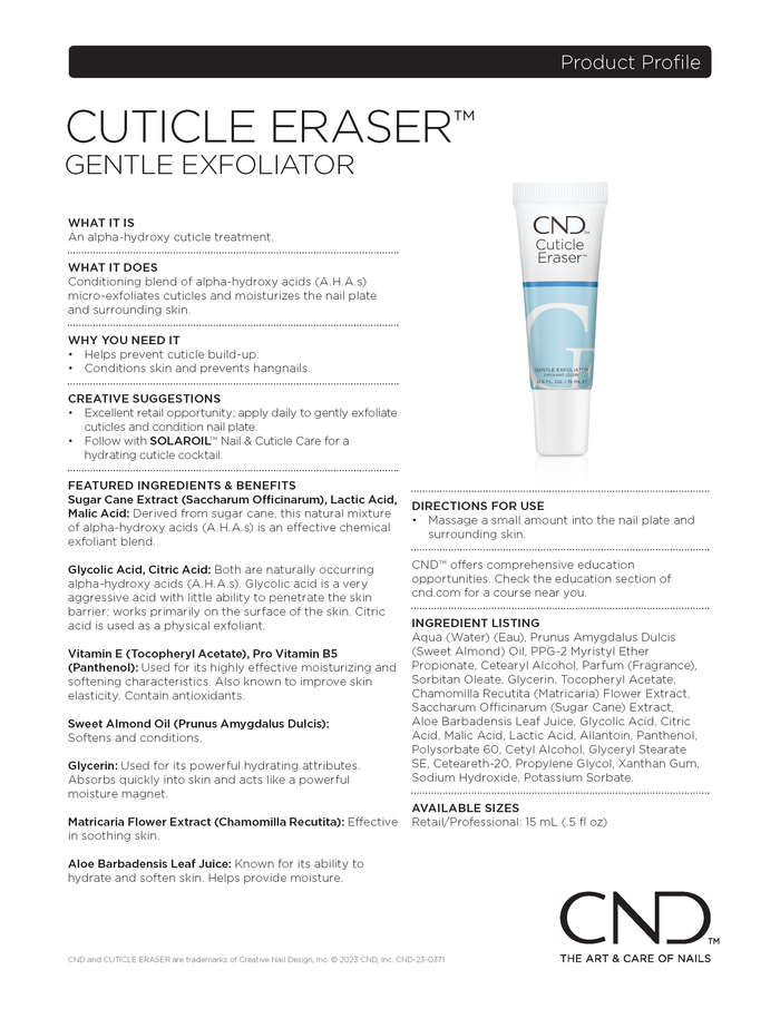 CND Cuticle Eraser, 0.5 fl oz