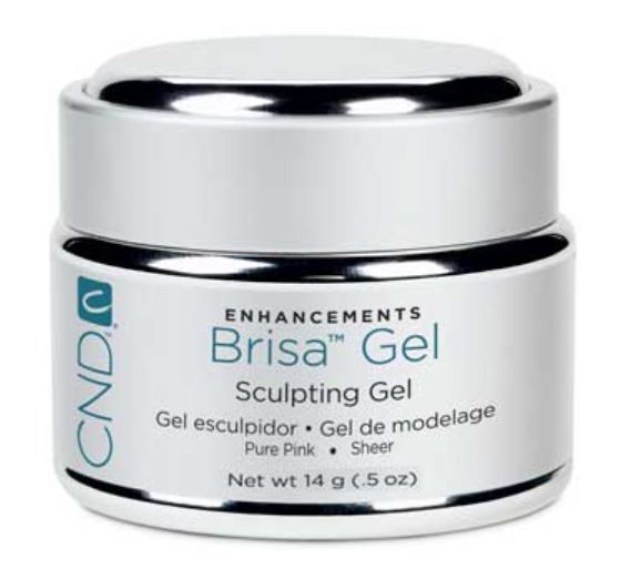 CND Enhancements, Brisa Sculpting Gel, Pure Pink, Sheer, 0.5 oz