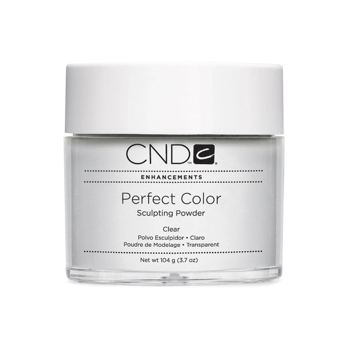 Artificial Nail Enhancements Clear CND Perfect Color Sculpting Powder