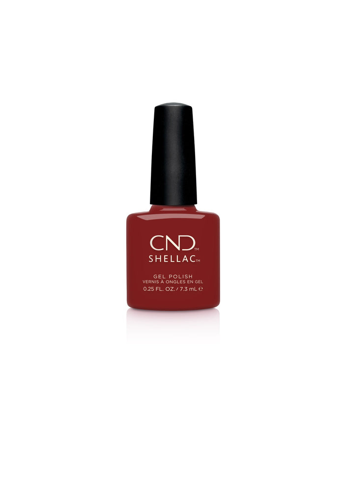 Gel Lacquer CND Shellac, Bordeaux Babe, 0.25 oz