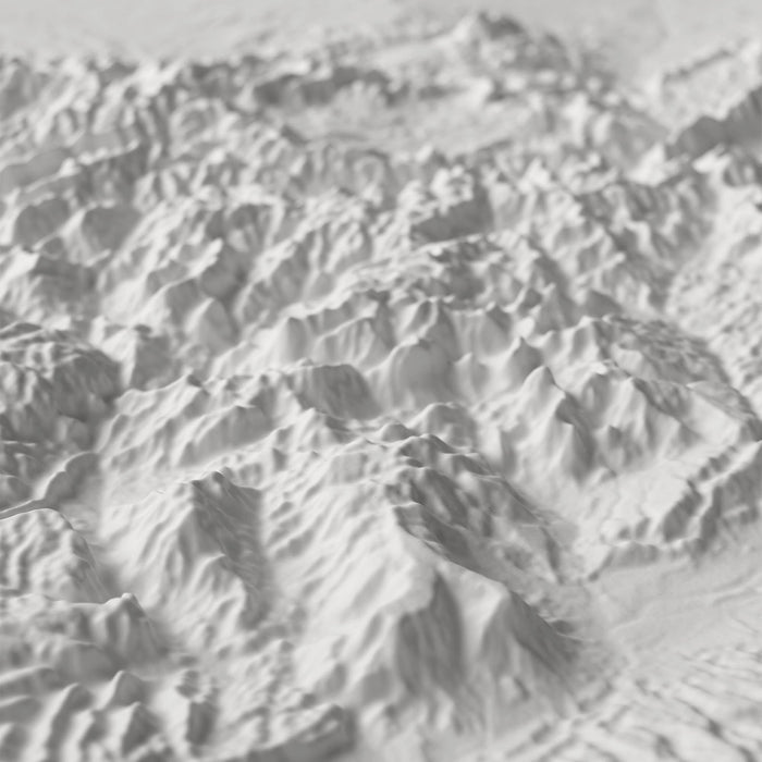 Colorado - White 3D Raised Relief Map - North Drinkware