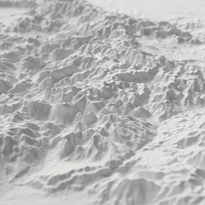 Colorado - White 3D Raised Relief Map - North Drinkware