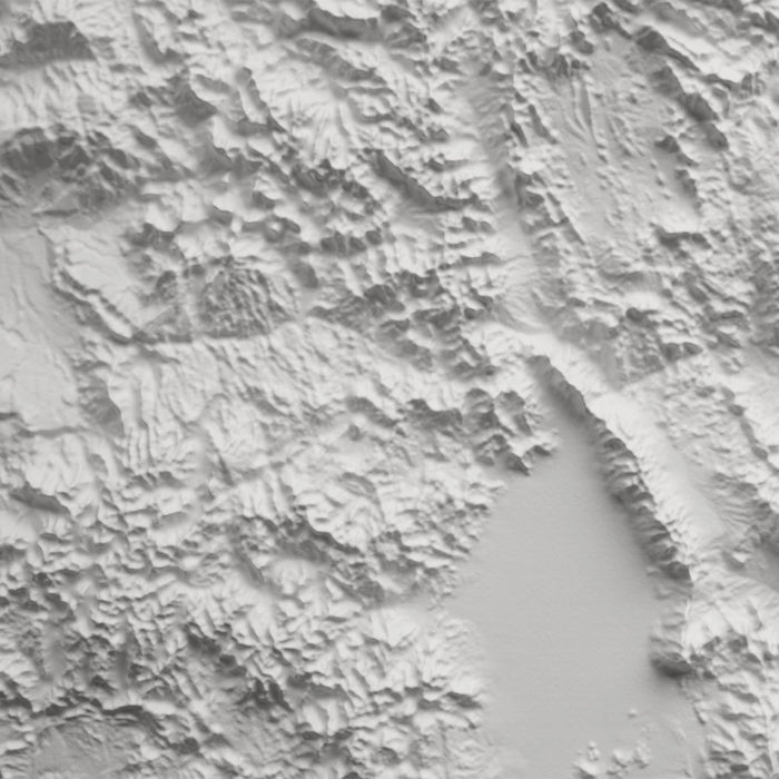 Colorado - White 3D Raised Relief Map - North Drinkware