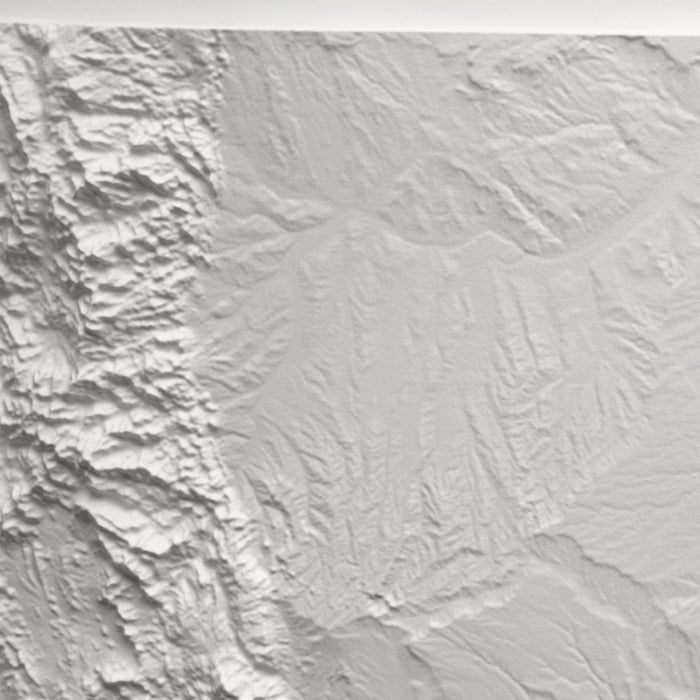 Colorado - White 3D Raised Relief Map - North Drinkware