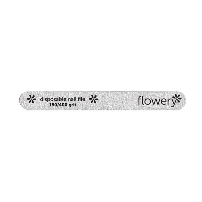 Disposable Nail File, Cushioned, 180/400 grit, 100 ct, by Flowery