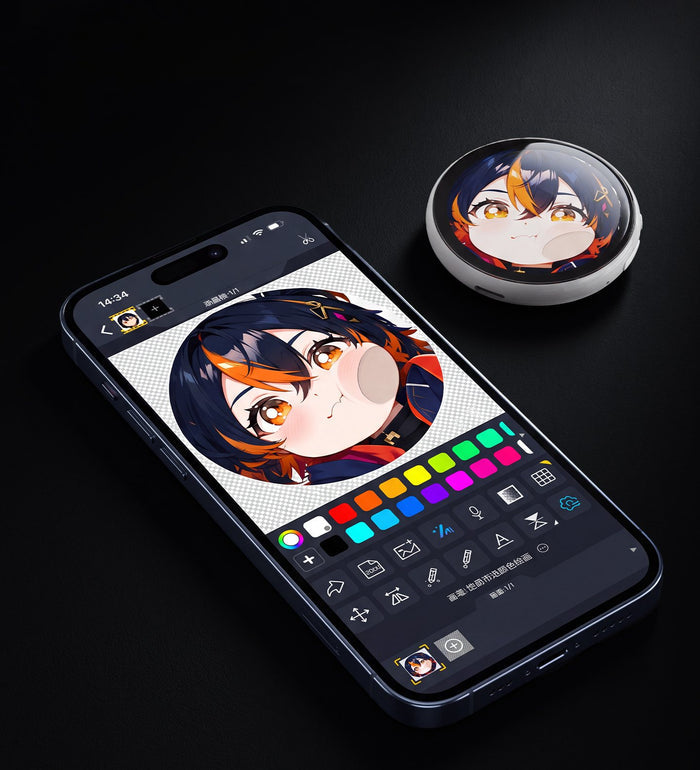 Divoom Emodo Pixel Art Display Badge - Details 09