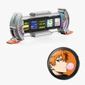 Divoom Emodo Pixel Badge Black with Times Gate Silver pixel-art desk setup bundle