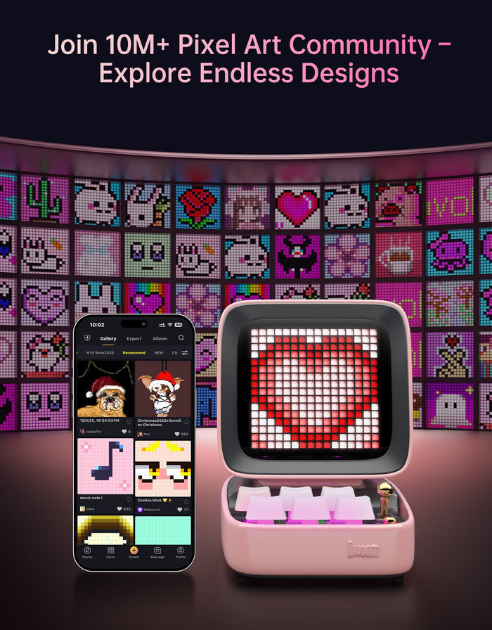 Divoom Ditoo-Pro 粉1 product image for MiniToo + Ditoo-Pro bundle