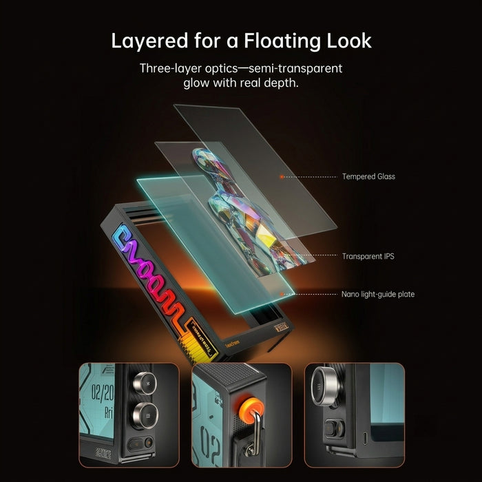 Divoom Times Frame Floating Smart Desk Display, Iievefiievefiiev