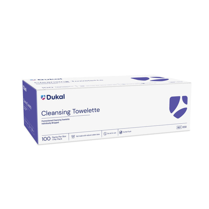 Dukal Cleansing Towelettes, 100 ct, 5" x 8"