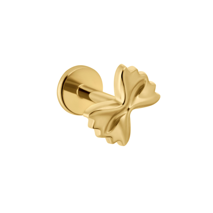 Farfalle Pasta Flat Back Stud
