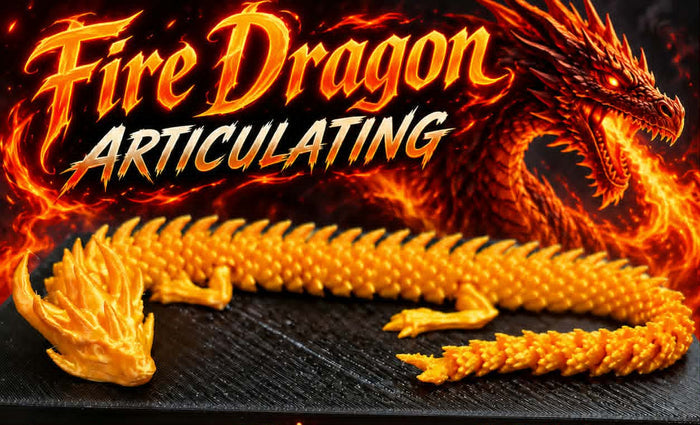 Fire Dragon 3 d Printed