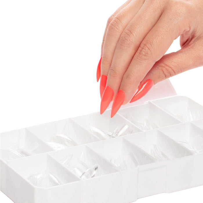 Gelish Soft Gel Tips, Medium Stiletto, 550 ct