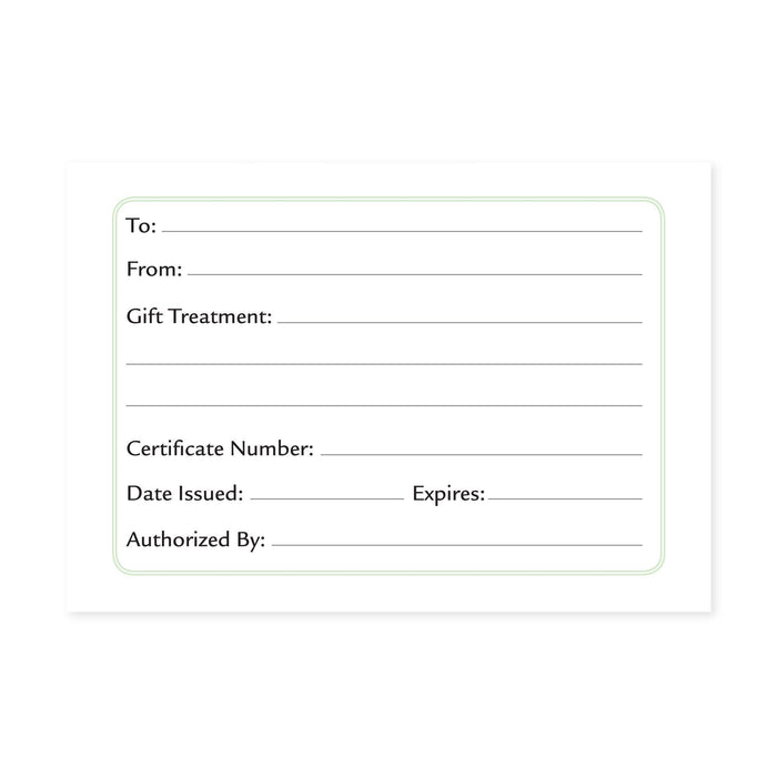 Gift Certificate Cards Gift Certificate / Ahhh / 25 Count