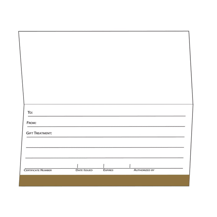 Gift Certificate Cards Golden Ornate Design Gift Certificate / Golden Ornate Design / 25pc