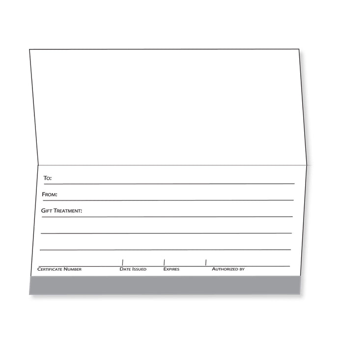Gift Certificate Cards Silver Ornate Design Gift Certificate / Silver Ornate Design / 25pc