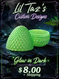 Glow-in-the-Dark Dragon Twist Egg — 3D Printed Surprise