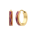 Groovy Titanium Hoops