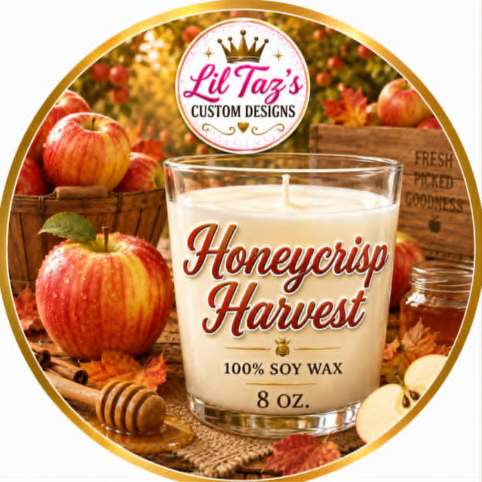 Honeycrisp Harvest Soy Candle — Fall Scented 8 oz