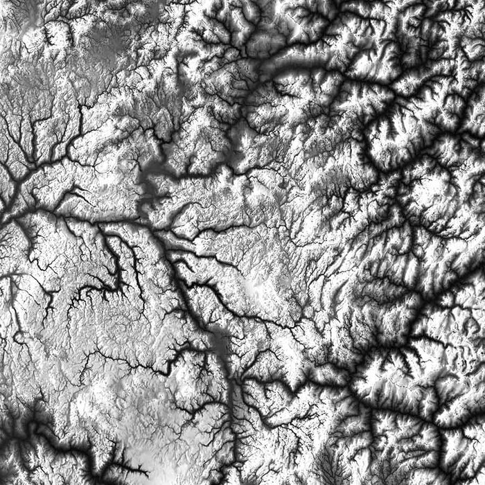 Idaho Elevation Map - No Frame - North Drinkware