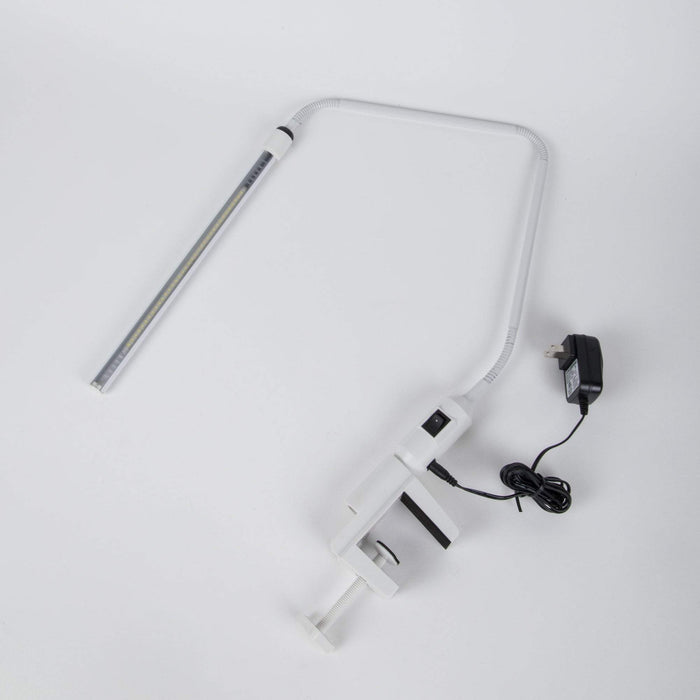 LED Lamps & Nail Dryers White Slim LED Adjustable Table Lamp, Silver, Black, or White