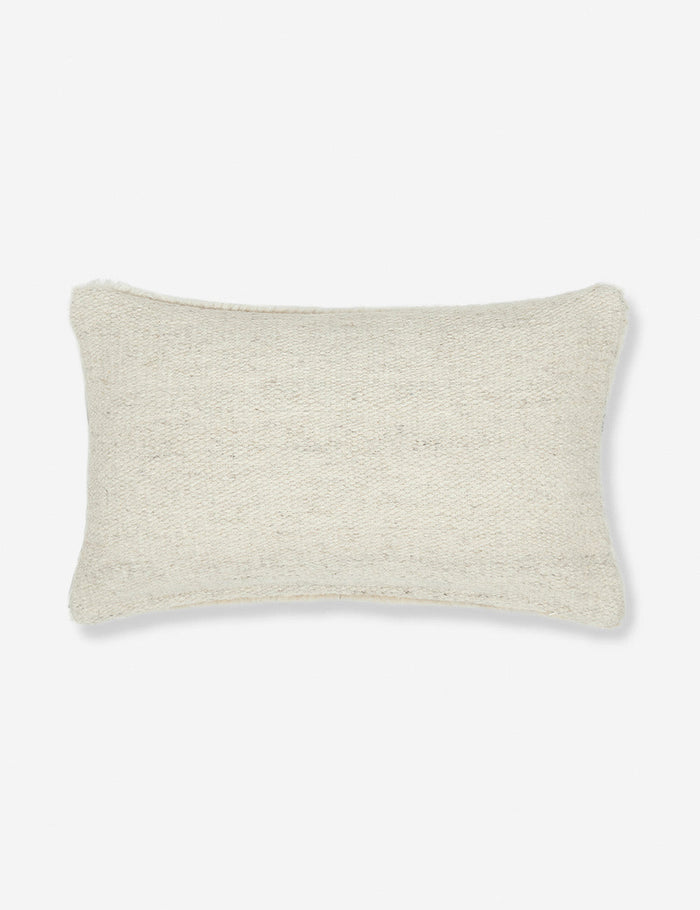 #style::lumbar | Rear view of the Irregular Dots Ivory Lumbar Pillow by Sarah Sherman Samuel