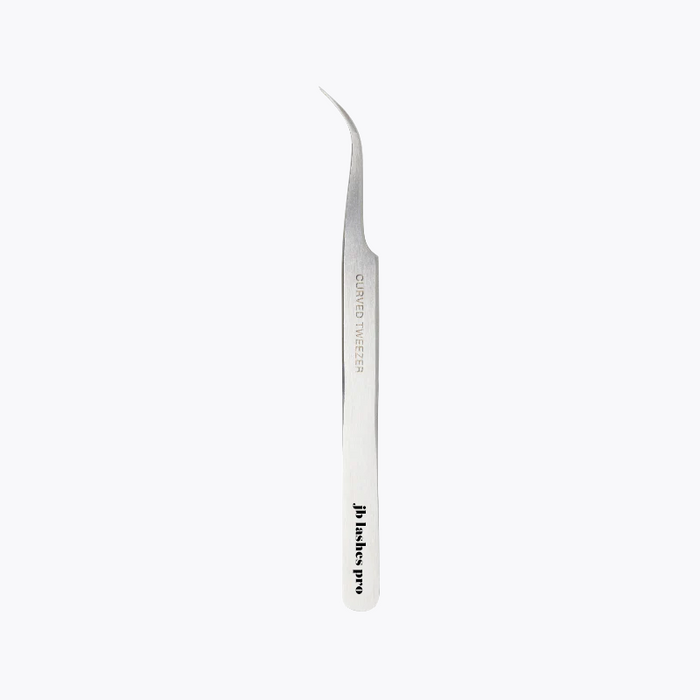 JB Lashes Stainless Steel Bended Pro Tweezers