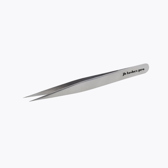 JB Lashes Stainless Steel Straight Pro Tweezers
